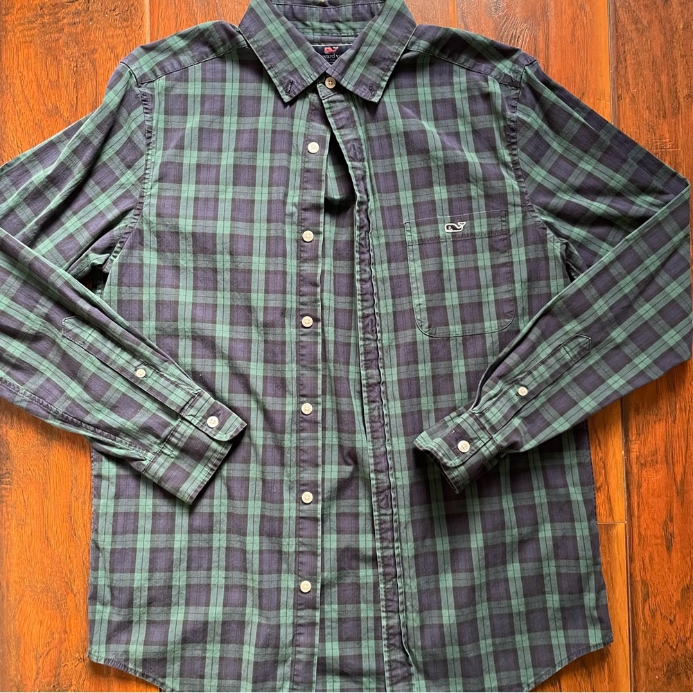 Men's Green Plaid Shirt